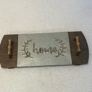 Rustic home decor serving tray